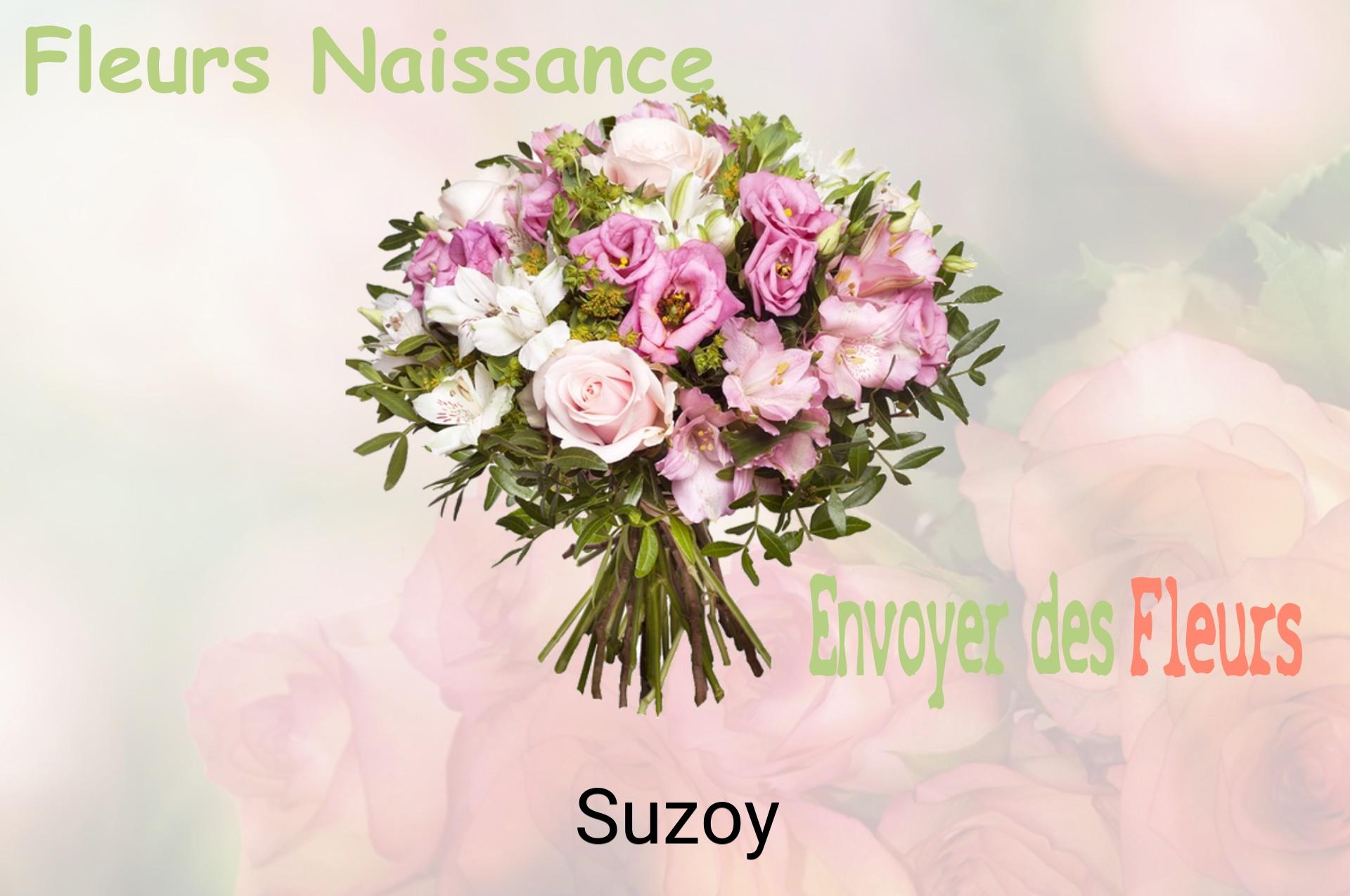 Bouquet de fleurs de naissance livré à Suzoy